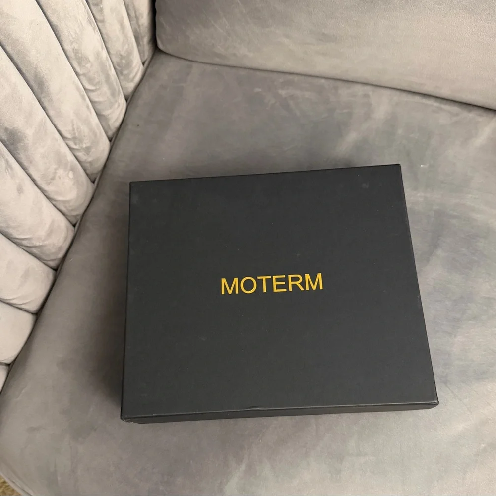 MOTERM A5 Luxe Rings Planner Leather Binder Organizer Pebble Black 30mm Ring - Picture 4 of 13